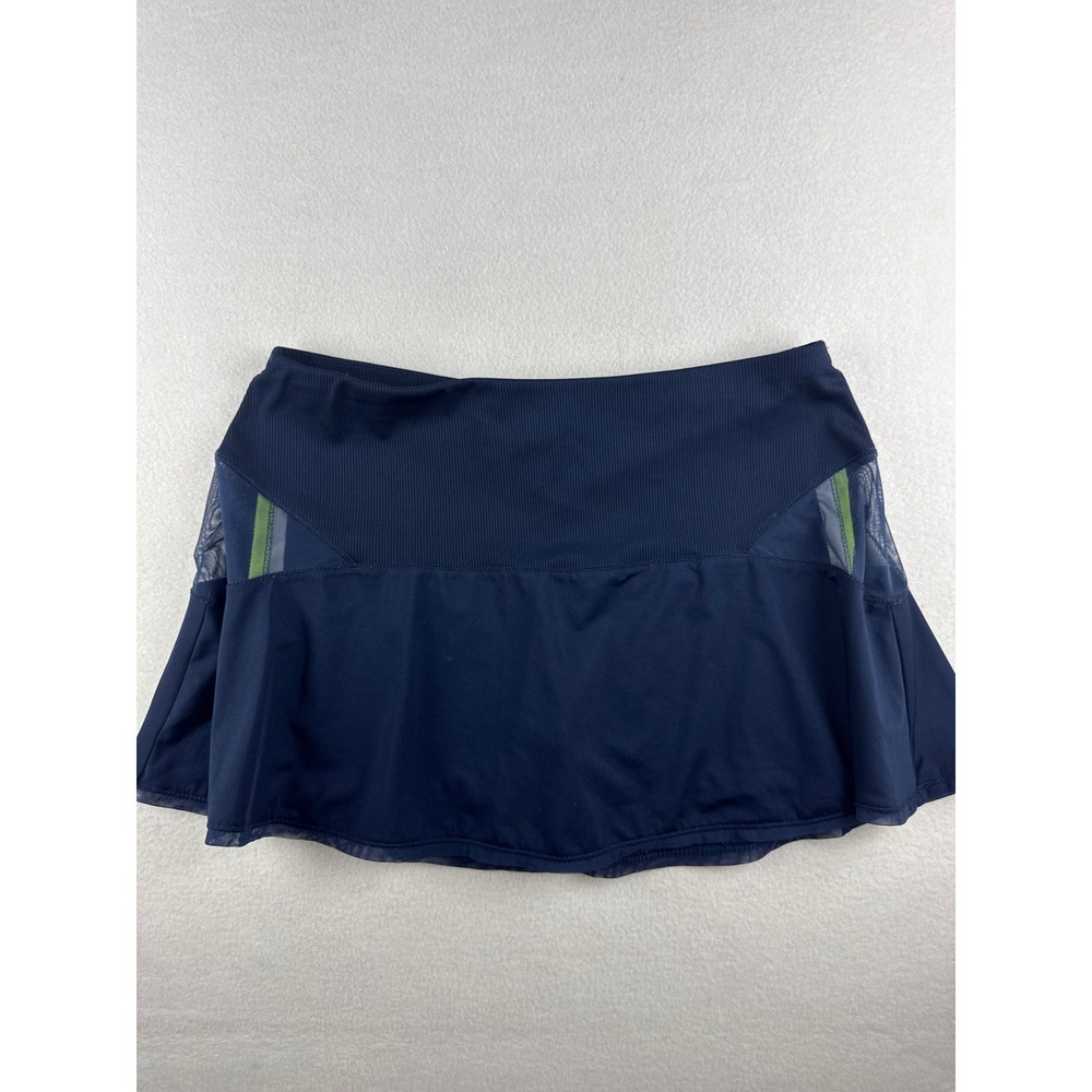 Lucky in Love Navy Blue Mesh Accent Tennis Skort Women Size Large L 12 Active